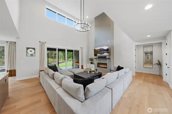 Open concept entertaining and living space