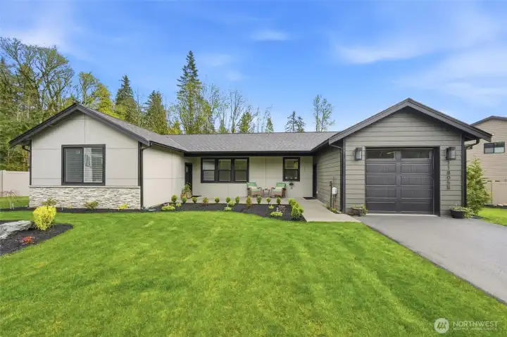 DADU includes 2 bedrooms, 1 bath, full size laundry and 2 car tandem garage.
