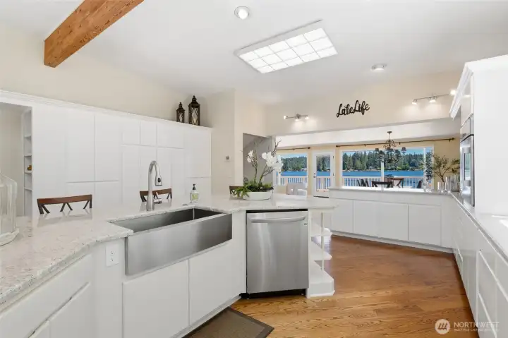 Updated granite countertops