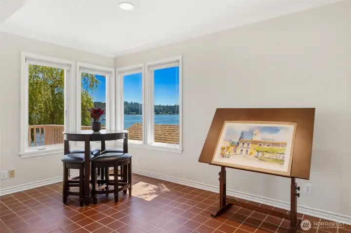 Enjoy lake views from here as well.