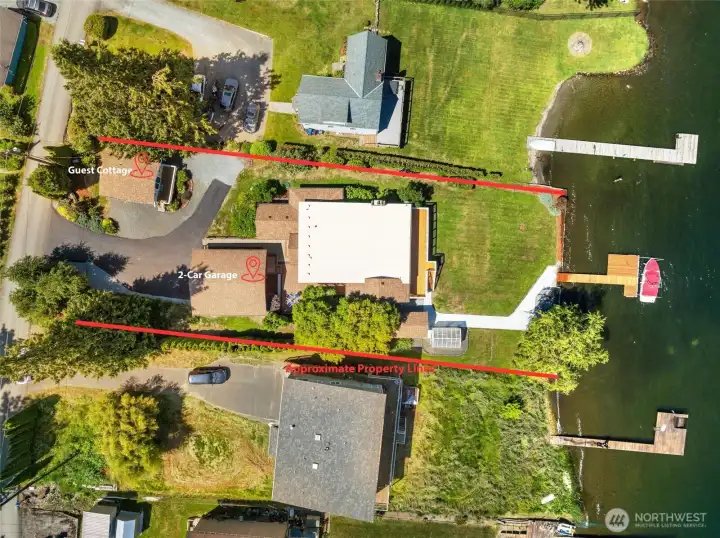 Approximate property lines. These are only approximate.