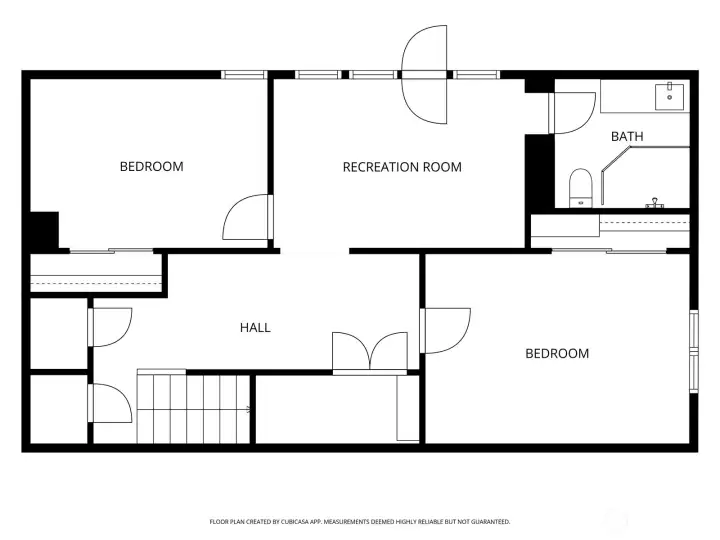 Downstairs floorplan