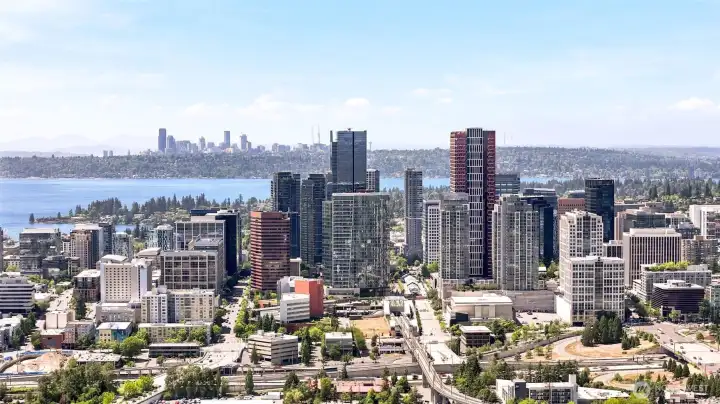 Incredible proximity to downtown Bellevue & Seattle skyline views