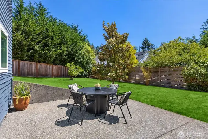 Lower patio.