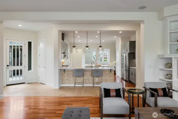 Open concept living, kitchen & dining room Open concept living, kitchen & dining room