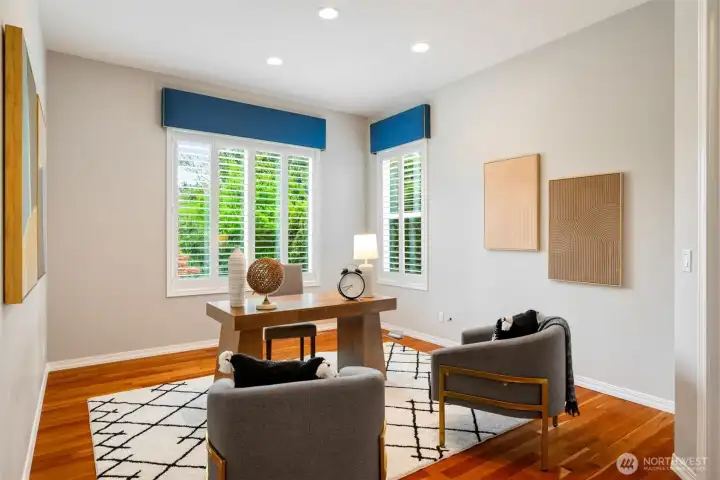 Third full bedroom/office with detached bath next door Third full bedroom/office with detached bath next door