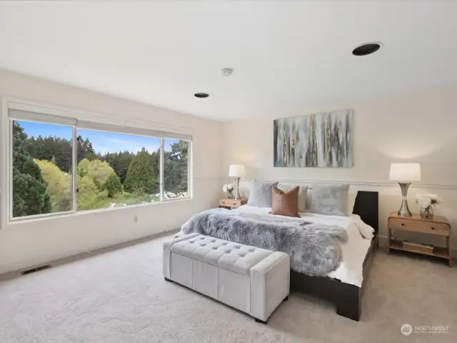 Primary suite with incredible views
