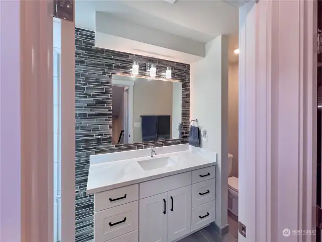 Tons of Storage in the Bathroom vanity