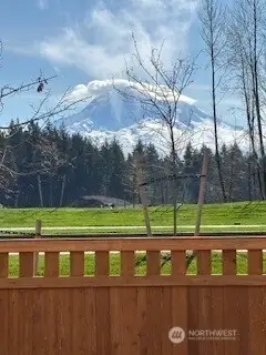 Fabulous Mt. Rainier view from the main floor kitchen/dining/great room!
