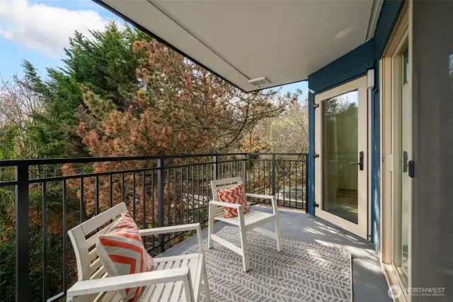 Large private balcony off Primary Bedroom and Guest Bedroom