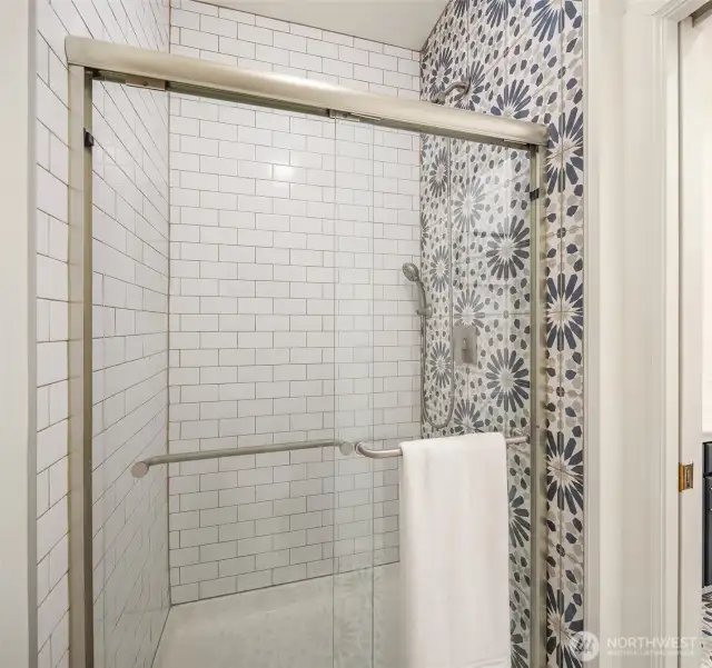 Gorgeous tile - just one of the many design features throughout the home.