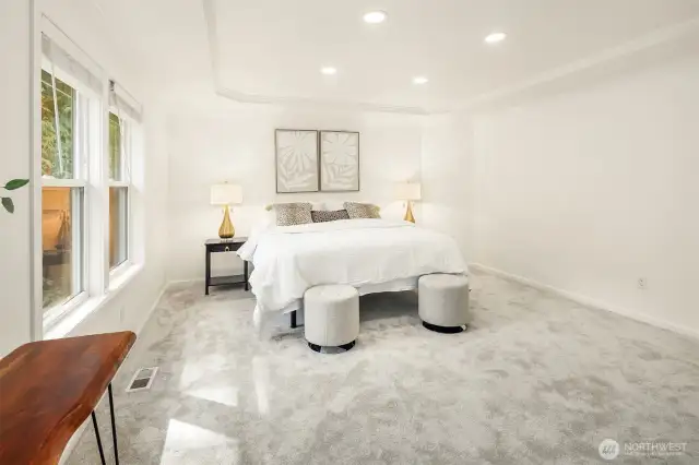 Very large primary suite - a haven for peace and tranquility to retire to at the end of the night