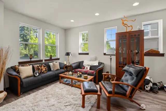 Living room with lots of natural light