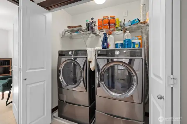 washer and dryer upstairs