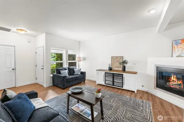 Living, Front and Garage Entry