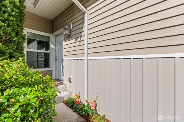 Front Door with Landscaping