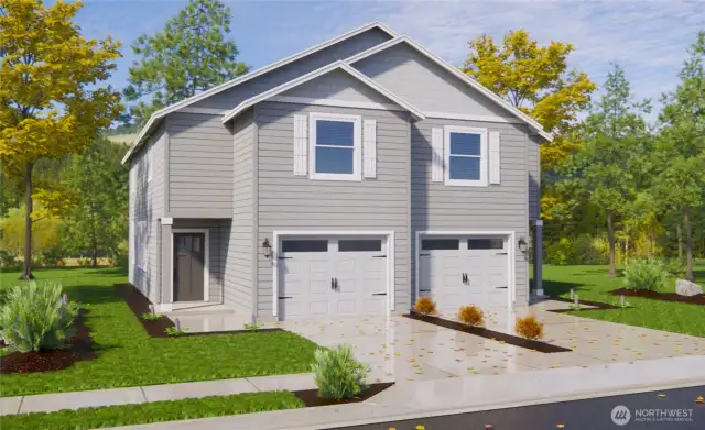 Artist's Rendering Front of Townhome
