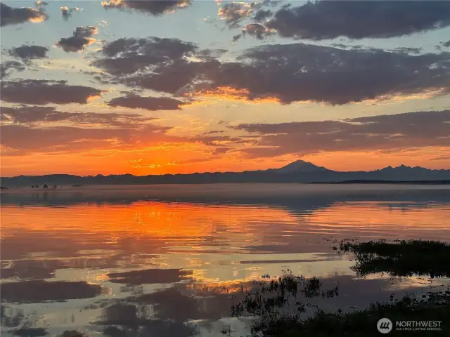 Stunning, fiery sunrises