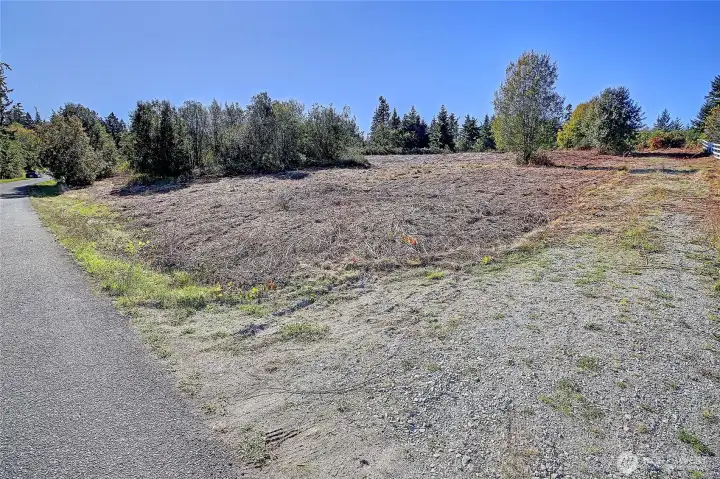 Access off NE Corner. Gravel access road.