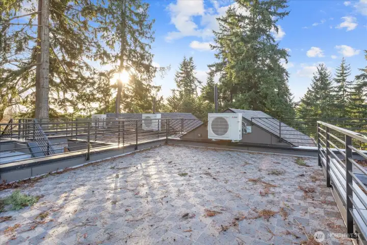 Attached garage is EV ready.