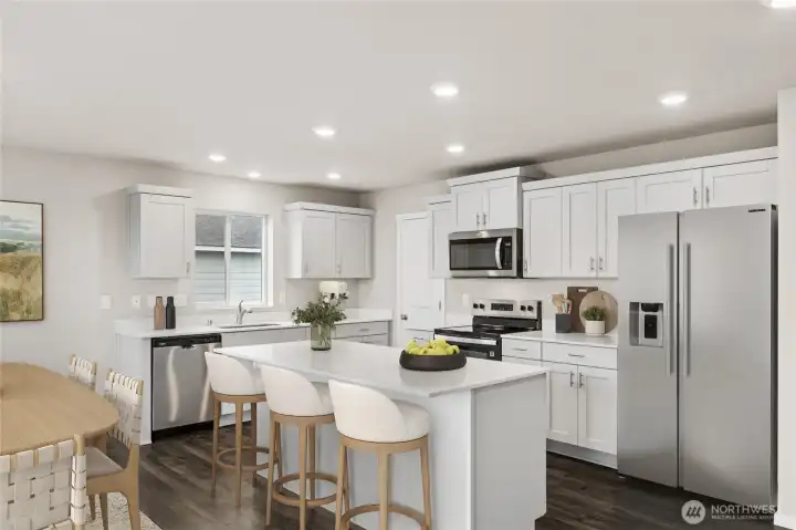 Virtual staging. Photo rendering is representational. Actual home is finishes, elevation, and paint colors may vary. See site agent for details. Virtual staging. Photo rendering is representational. Actual home is finishes, elevation, and paint colors may vary. See site agent for details.