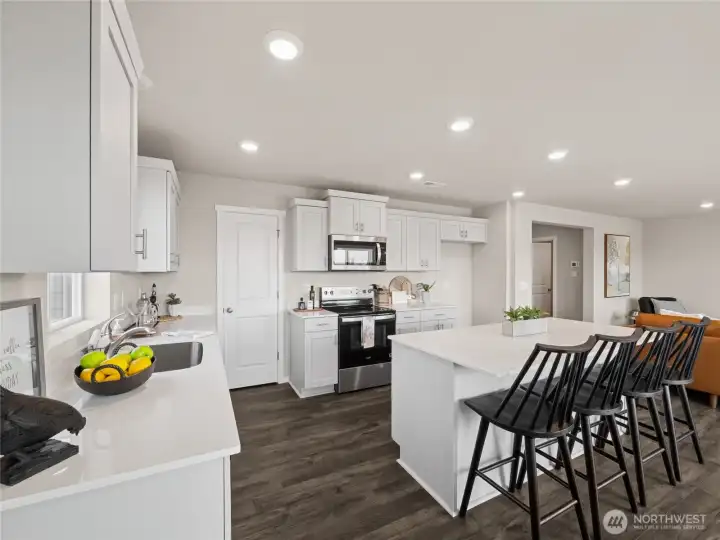 Huge walk-in pantry.  Finishes and options may vary.