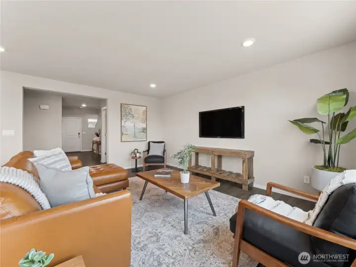 Great room.  Finishes and options may vary.