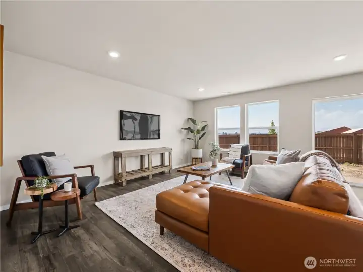 Great room.  Finishes and options may vary.