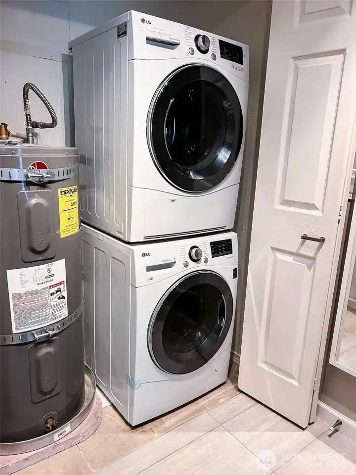 Water heater, washer & dryer closet
