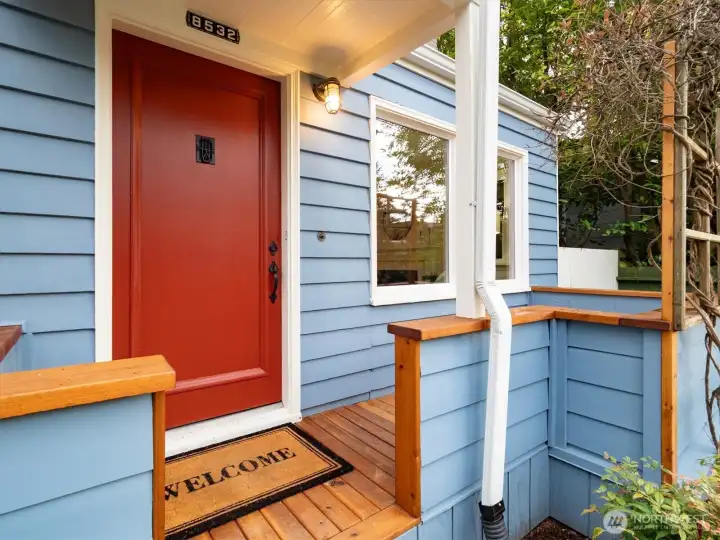 Beautifully finished front entry!