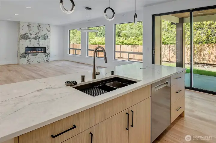 Work station sink (photo of similar home in separate community)