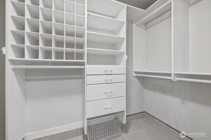 Dual Walk-in closets too!