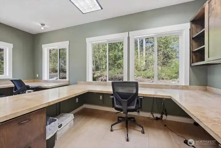 Work at home & watch the deer walk on by.