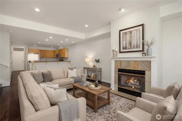 Relax next to your cozy fireplace in the evenings!