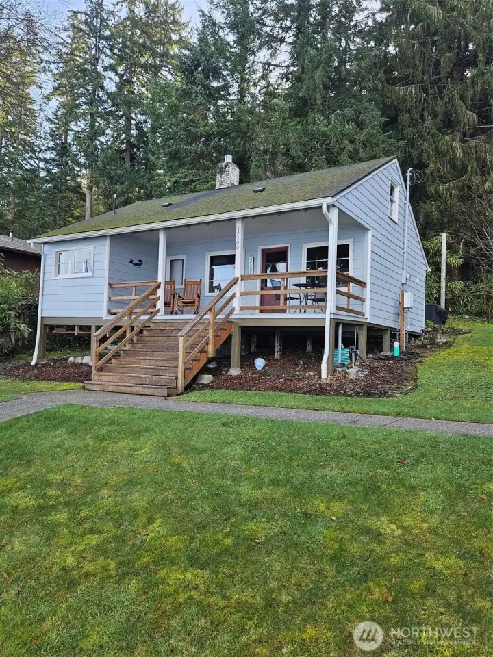Renovated Cabin on .8 acre of Hood Canal frontage.