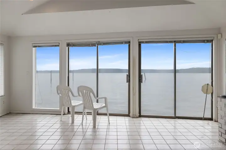 You're so close to the water you can literally fish inside the beach house