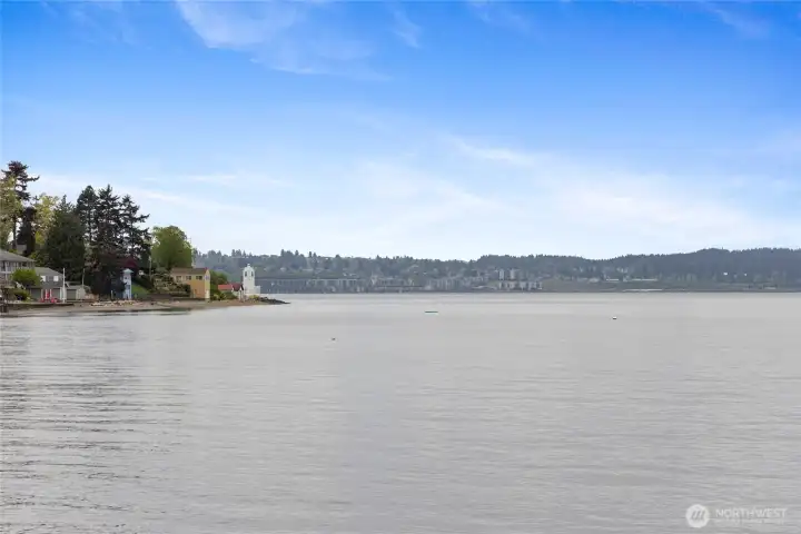 View of the Brownspoint lighthouse from the beach house