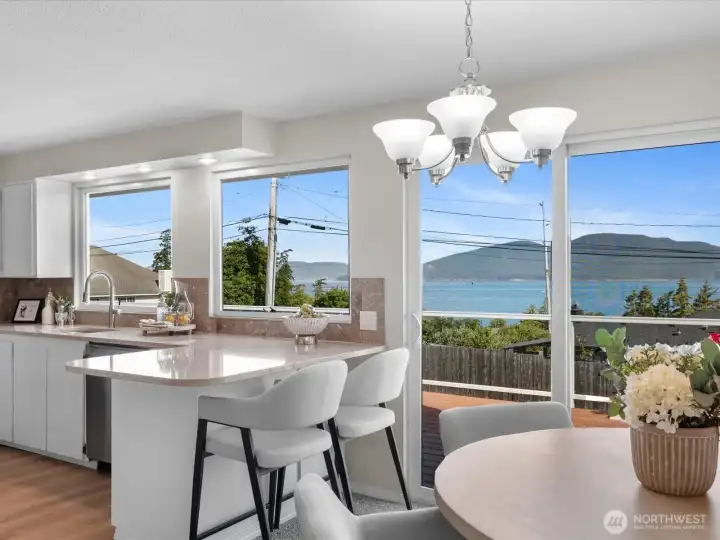 You will forget your doing dishes with views like this!