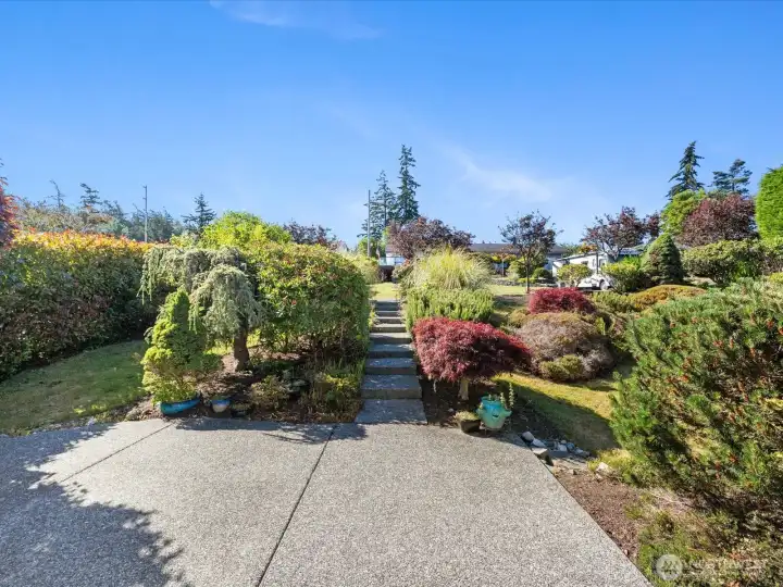 2nd patio area in front of home if you want garden views.