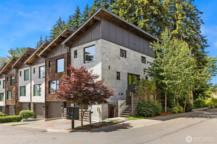 This property includes one dedicated parking space. The building also has a guest space, and you’ll find unmetered street parking along Madrona.