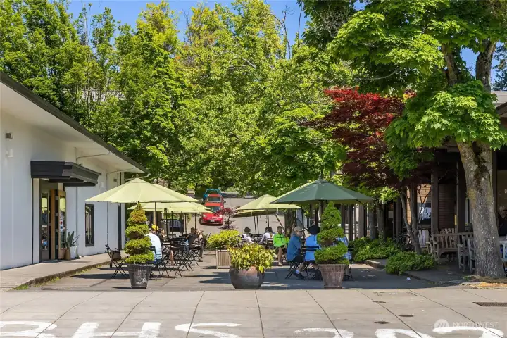 Madrona Lane is a great spot to mix, mingle, and people watch on a nice day.