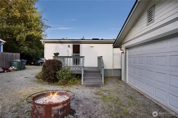 Relax by the fire pit on summer evenings