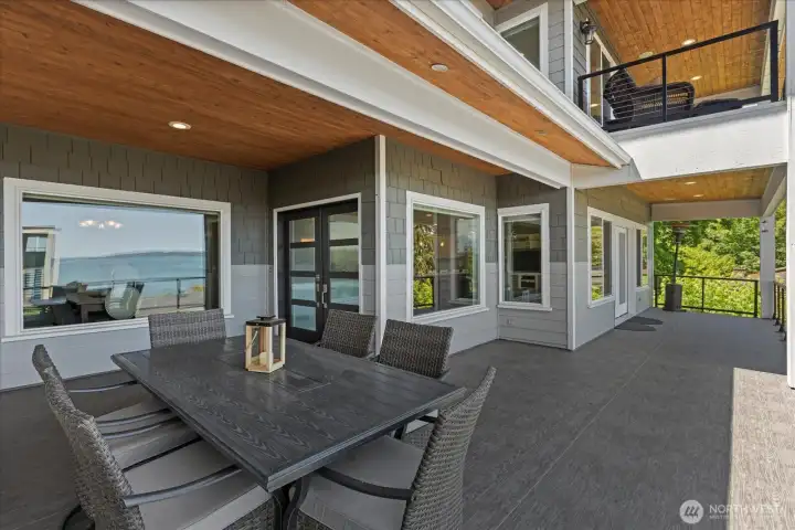 Deck and front door