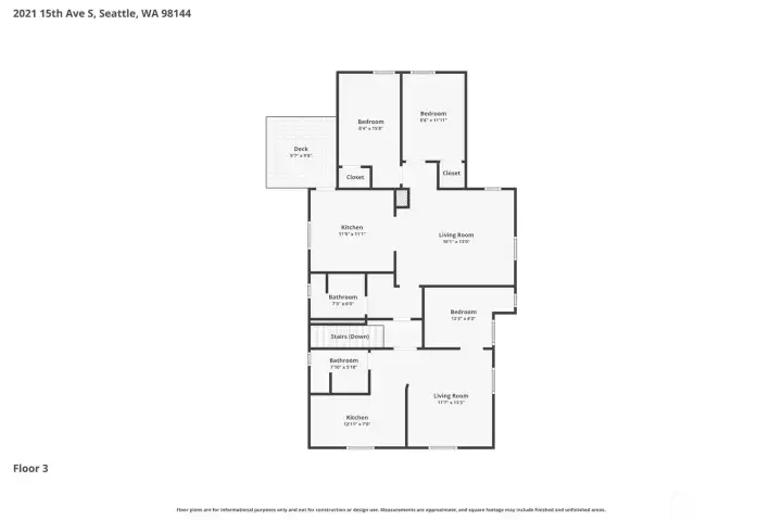 Upper floor layout