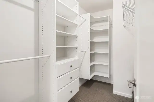 Primary walking closet