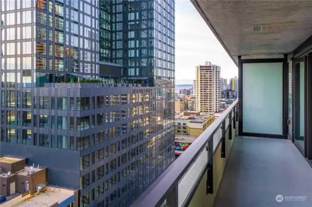 Views from expansive deck.