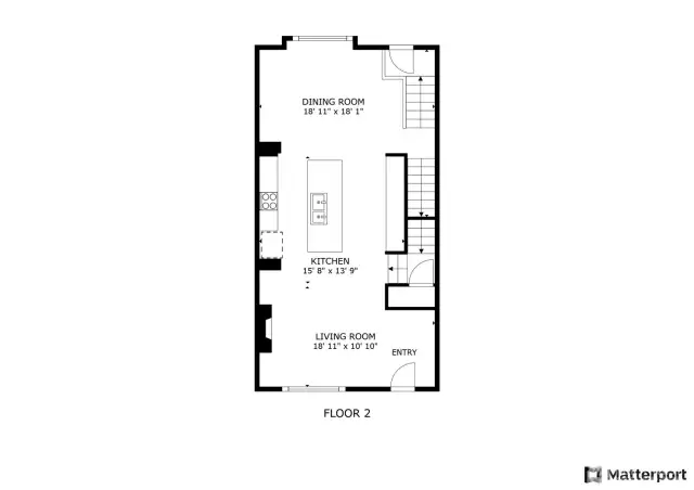 Matterport Floorplan || Main Level