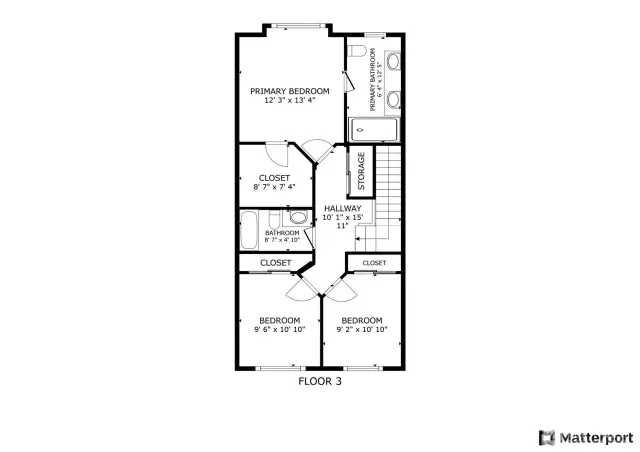 Matterport Floorplan || Upper Level