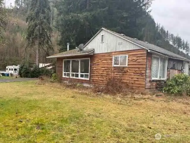 East side of house