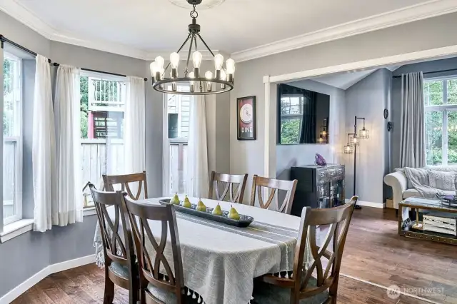 Formal dining back to formal living area